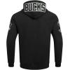 Pro Standard NBA mens Mens Nba Milwaukee Bucks Classic Player Cotton Double Knit Pull Over Hoodie(Black)