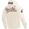 Pro Standard NBA mens Mens Nba Souvenir Brushed Back French Terry Pull Over Hoodie(Eggshell)