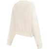 Pro Standard NBA womens Womens Nba San Antonio Spurs Neutrals Player Brushed Back French Terry Crewneck Sweatshirt(Eggshell)