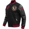 Pro Standard NHL mens Mens Nhl Retro Classics Wool Varsity Jacket(Black/Red/Black)