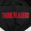 Pro Standard Womens NBA Mash Up Cropped Pullover Hoodie(Black/Red/Black)