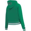 Pro Standard Womens NBA Mash Up Cropped Pullover Hoodie(Kelly Green)