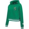 Pro Standard Womens NBA Mash Up Cropped Pullover Hoodie(Kelly Green)