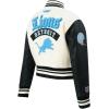 Pro Standard Womens NFL Best of Varsity Jacket(Eggshell/ Black)