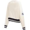 Pro Standard Womens NFL Retro Classics Crewneck Sweatshirt(Eggshell/ Black)