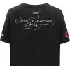 Pro Standard Womens NFL Sugar Skull Short Sleeve Boxy Tee(Black)
