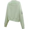 Women’s NFL Los Angeles Chargers Neutral Fleece Crewneck (Taupe) by Pro Standard(Moss)