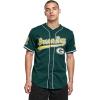 Pro Standard Mens NFL Script Tail Button Down Mesh Top(Forest Green)