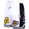 Pro Standard NBA Mens Mens NBA DIY Pick Stitch Cotton Double Knit Athletic Short(White/Black)