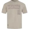 Pro Standard NBA Mens Mens NBA New York Knicks Neutrals Player Cotton Short Sleeve Tee(Taupe)