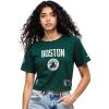 Pro Standard NBA Womens Womens NBA Modern Originals Cotton Short Sleeve Boxy Tee(Forest Green)