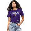 Pro Standard NBA Womens Womens NBA Modern Originals Cotton Short Sleeve Boxy Tee(Purple)