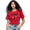 Pro Standard NBA Womens Womens NBA Modern Originals Cotton Short Sleeve Boxy Tee(Red)