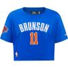 Pro Standard NBA Womens Womens NBA New York Knicks Classic Player Cotton Short Sleeve Boxy Tee(Team Color)