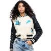 Pro Standard Womens NFL Best of Varsity Jacket(Eggshell/ Black)