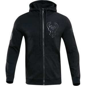 Black Milwaukee Bucks Triple Hoodie by Pro Standard(Black)