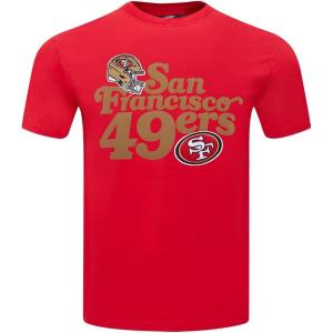 NFL SAN FRANCISCO 49ERS SOUVENIR MEN’S SINGLE JERSEY TEE (RED)(Red)