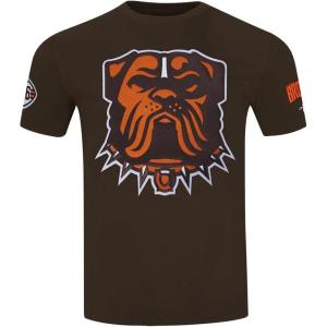 Pro Standard Mens NFL Mashup Cotton Single Short Sleeve Tee(Brown)