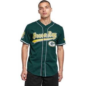 Pro Standard Mens NFL Script Tail Button Down Mesh Top(Forest Green)