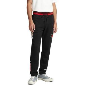 Pro Standard Mens NFL Script Tail Sweatpant(Black/Red/Black)