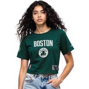 Pro Standard NBA Womens Womens NBA Modern Originals Cotton Short Sleeve Boxy Tee(Forest Green)