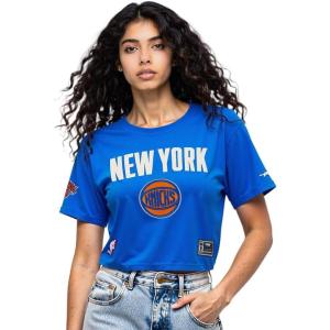 Pro Standard NBA Womens Womens NBA Modern Originals Cotton Short Sleeve Boxy Tee(Royal Blue)