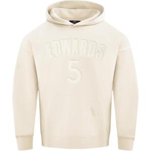 Pro Standard NBA mens Mens Nba Minnesota Timberwolves Neutrals Player Fleece Pull Over Hoodie(Eggshell)