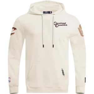 Pro Standard NBA mens Mens Nba Souvenir Brushed Back French Terry Pull Over Hoodie(Eggshell)
