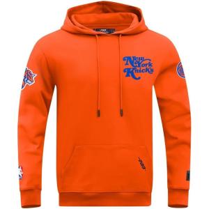 Pro Standard NBA mens Mens Nba Souvenir Brushed Back French Terry Pull Over Hoodie(Orange)