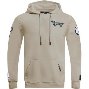 Pro Standard NBA mens Mens Nba Souvenir Brushed Back French Terry Pull Over Hoodie(Taupe)