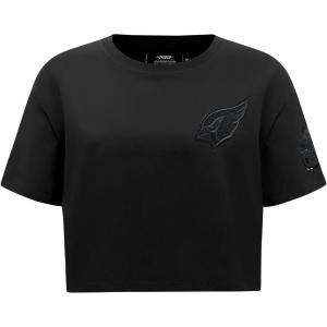 Pro Standard Womens NFL Arizona Cardinals Classic Triple Black Short Sleeve Boxy Tee L