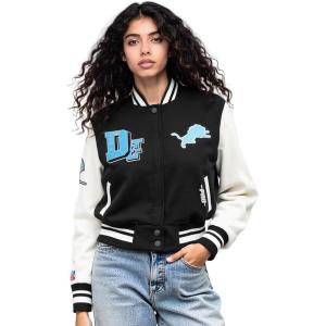 Pro Standard Womens NFL Best of Varsity Jacket(Black/White)