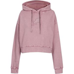 Pro Standard Womens NFL Washed Classic Cropped Pullover Hoodie(Washed Mauve)