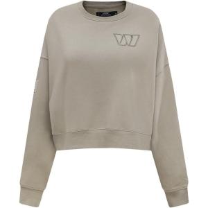 Pro Standard Womens NFL Washington Commanders Neutral Crewneck Sweatshirt Taupe S