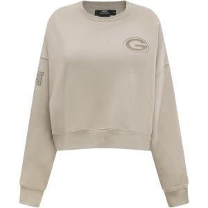 Women’s NFL Los Angeles Chargers Neutral Fleece Crewneck (Taupe) by Pro Standard(Taupe)