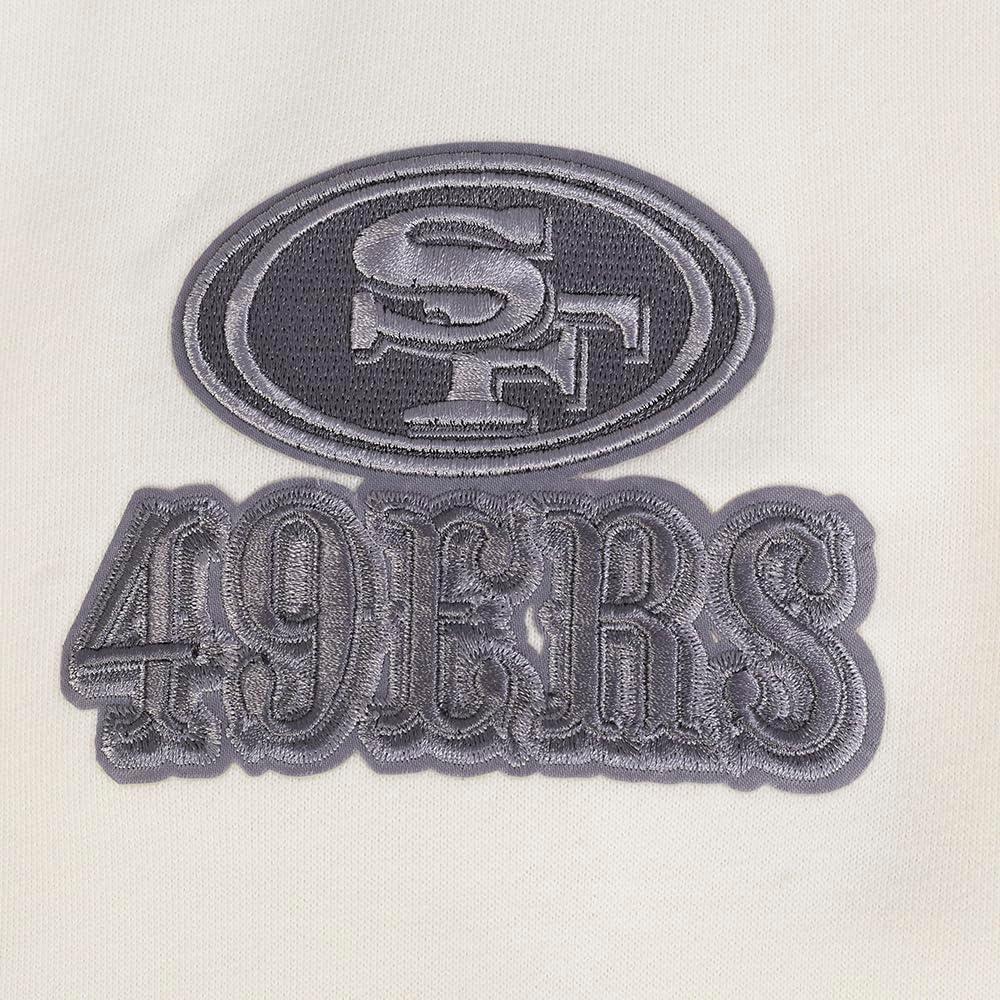 image:imagePro Standard Mens NFL Reverse French Terry Brushed Back French Terry Crewneck SweatshirtOffwhite
