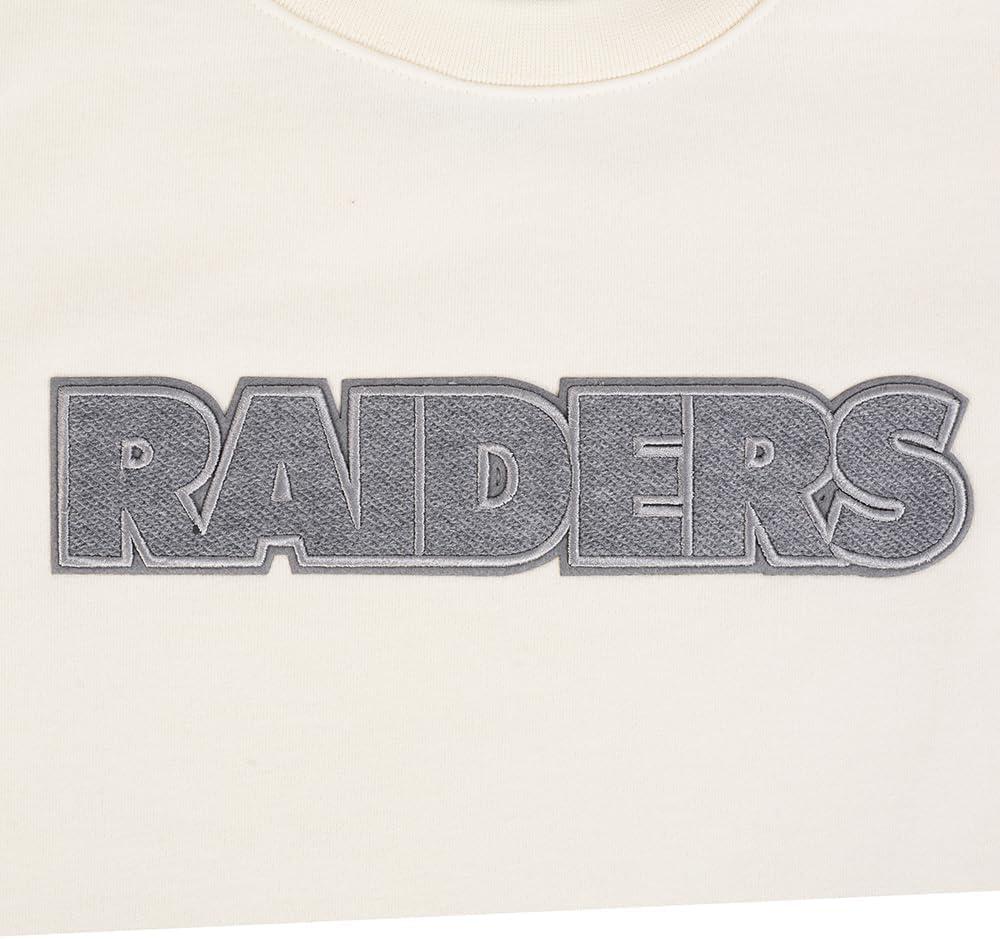 image:imagePro Standard Mens NFL Reverse French Terry Brushed Back French Terry Crewneck SweatshirtOffwhite