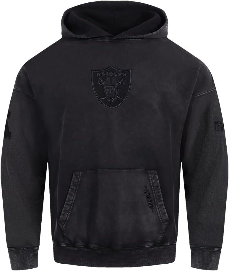 image:imagePro Standard Mens NFL Washed Classic Pull Over HoodieWashed Black