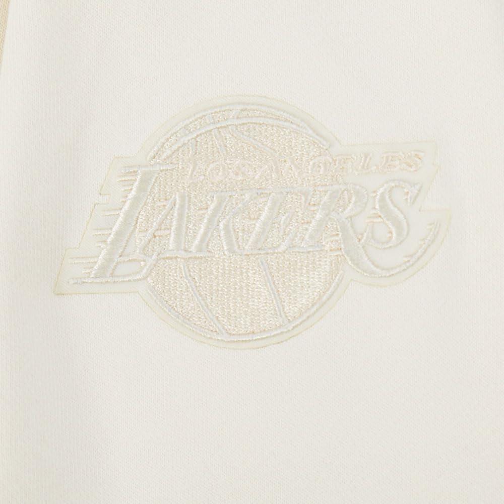 image:imagePro Standard NBA womens Womens Nba Los Angeles Lakers Neutrals Player Brushed Back French Terry Crewneck SweatshirtEggshell