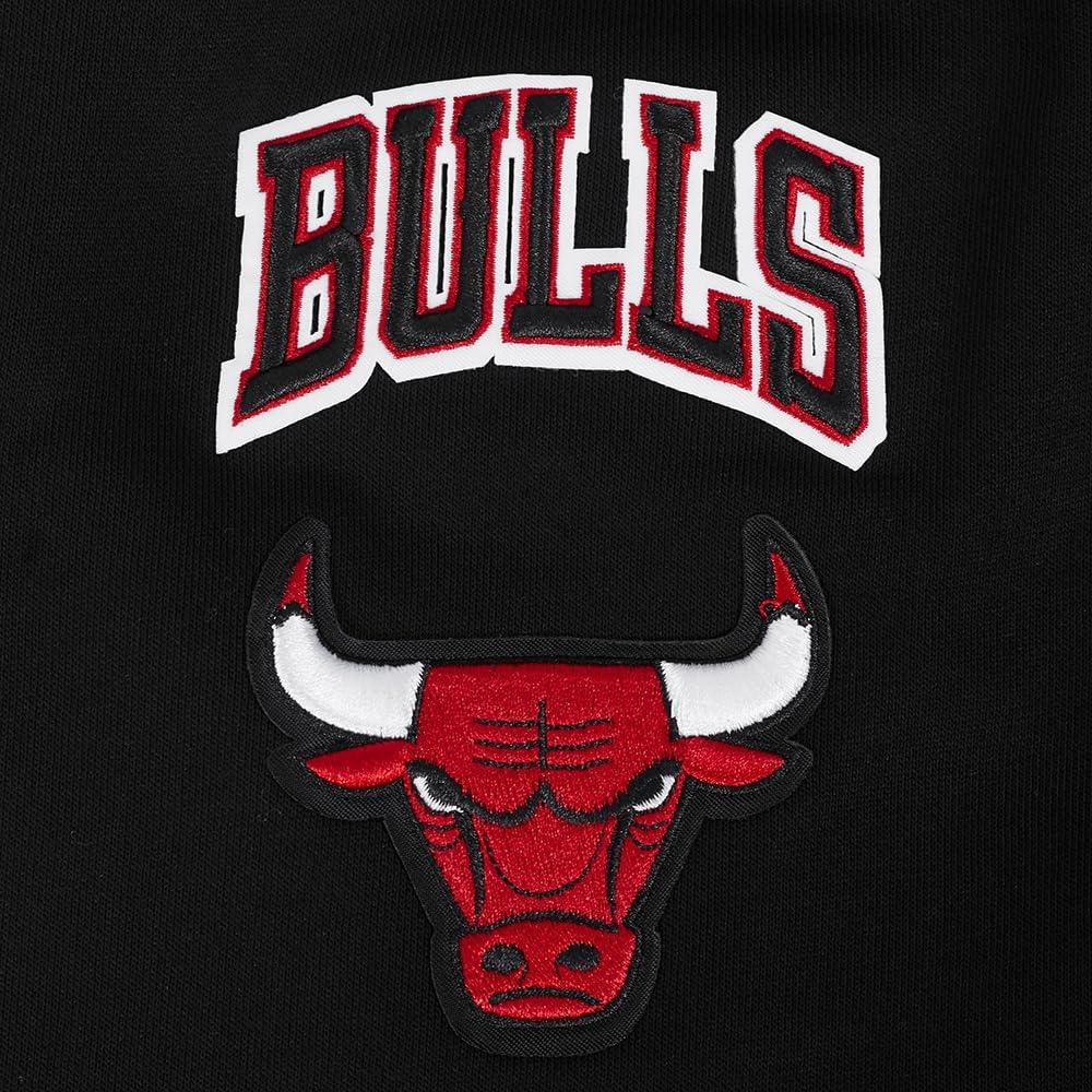 image:imagePro Standard NBA womens Womens Nba Mash Up Brushed Back French Terry Crewneck SweatshirtBlackRedBlack