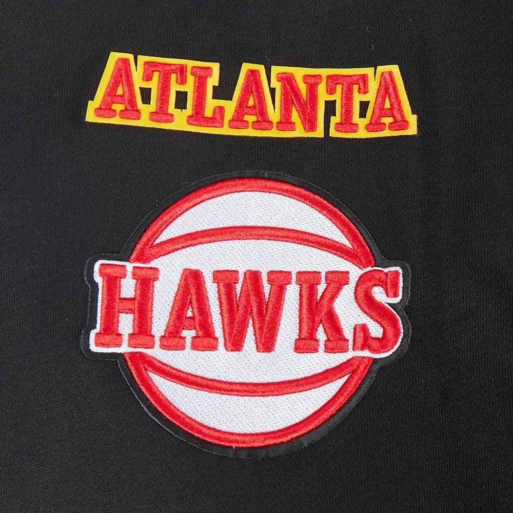 image:imagePro Standard NBA womens Womens Nba Mash Up Brushed Back French Terry Crewneck SweatshirtBlackRedBlack