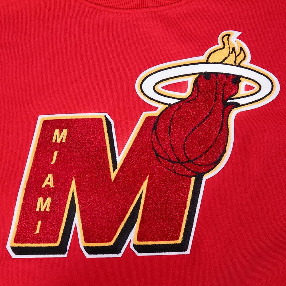 image:imagePro Standard NBA womens Womens Nba Mash Up Brushed Back French Terry Crewneck SweatshirtRed
