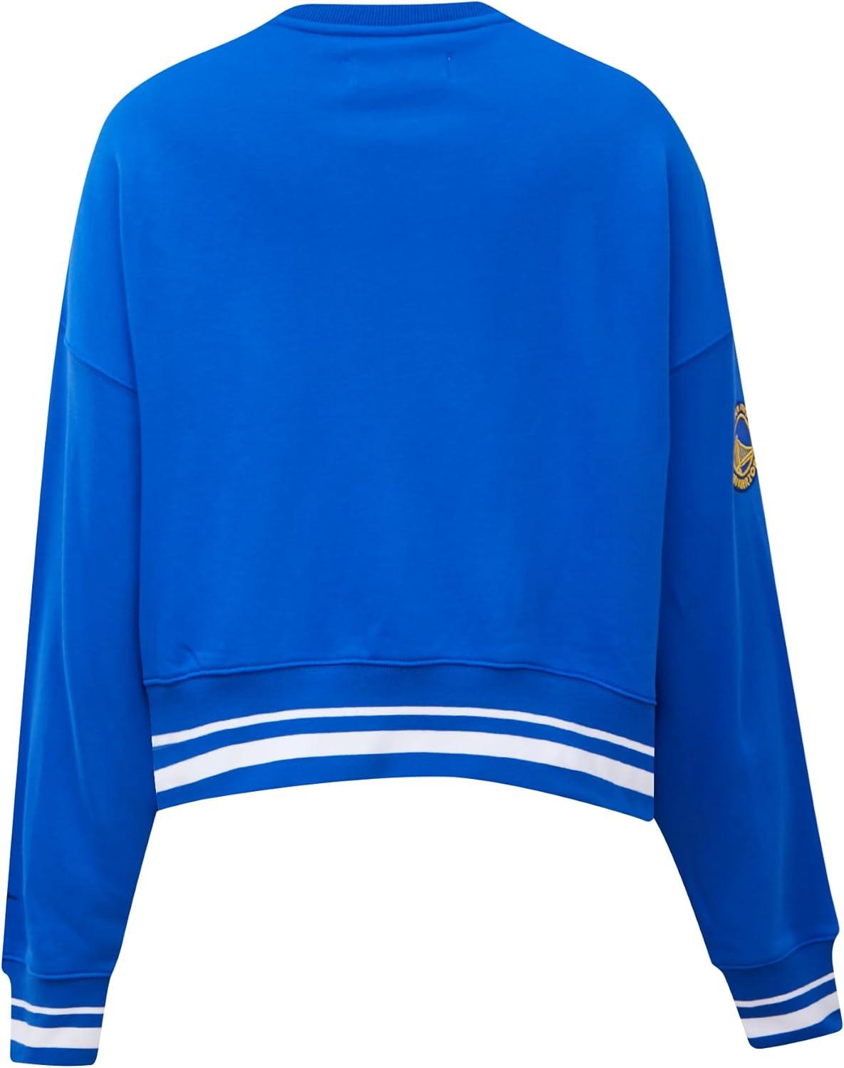 image:imagePro Standard NBA womens Womens Nba Mash Up Brushed Back French Terry Crewneck SweatshirtRoyal Blue