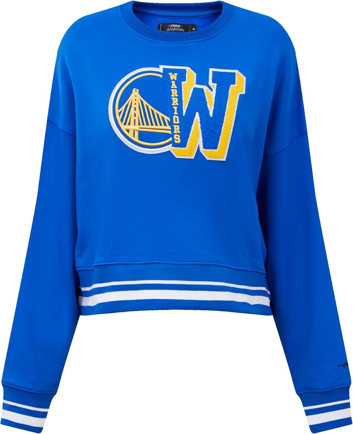 image:imagePro Standard NBA womens Womens Nba Mash Up Brushed Back French Terry Crewneck SweatshirtRoyal Blue