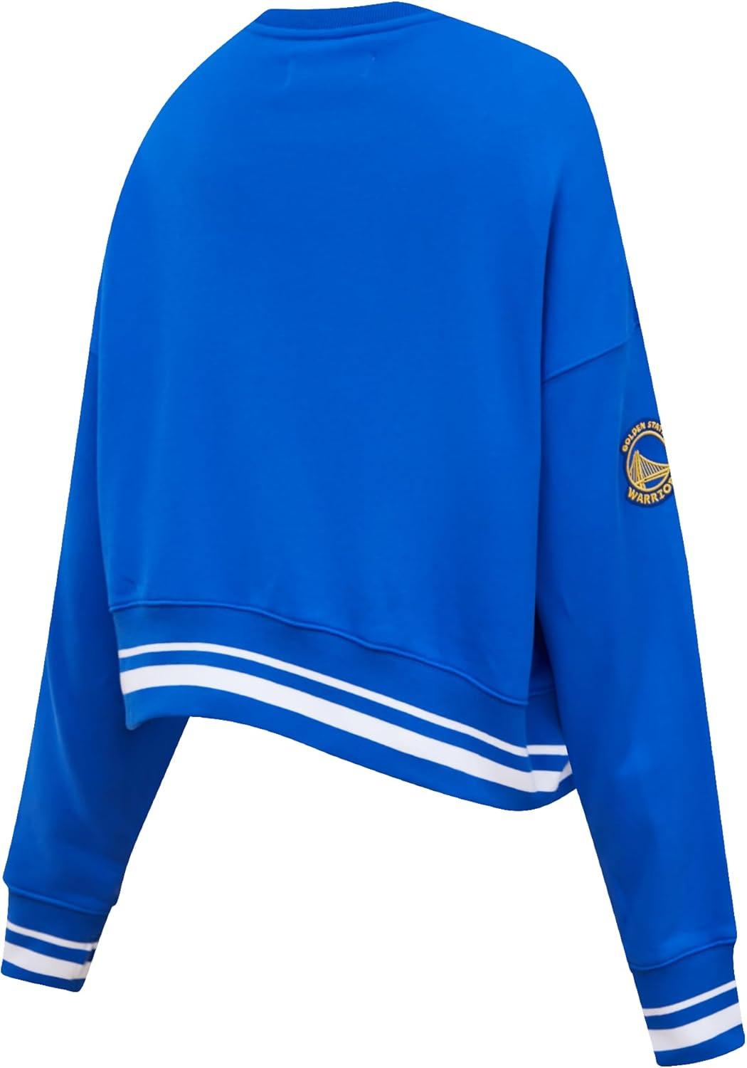 image:imagePro Standard NBA womens Womens Nba Mash Up Brushed Back French Terry Crewneck SweatshirtRoyal Blue
