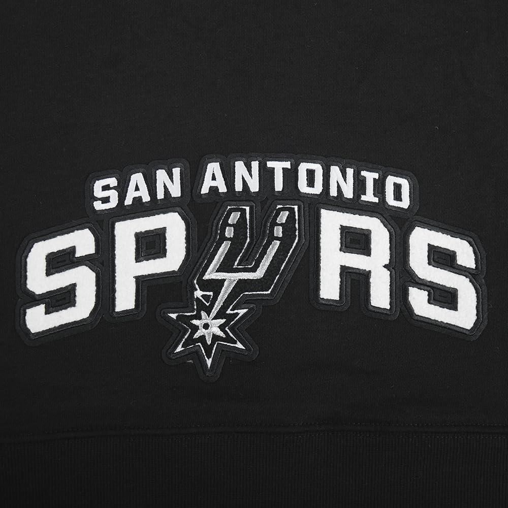 image:imagePro Standard NBA womens Womens Nba San Antonio Spurs Classic Player Brushed Back French Terry Cropped Pullover HoodieBlack