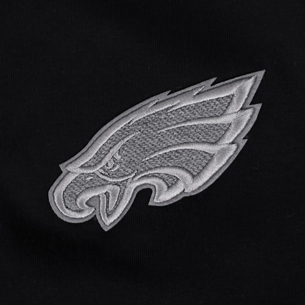 image:imagePro Standard Womens NFL Reverse French Terry Fleece Cropped Full Zip HoodieBlackGrayEggshell