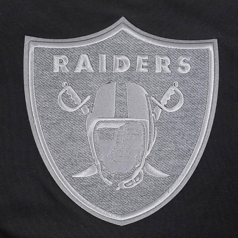 image:imagePro Standard Womens NFL Reverse French Terry Fleece Cropped Full Zip HoodieBlackGrayEggshell
