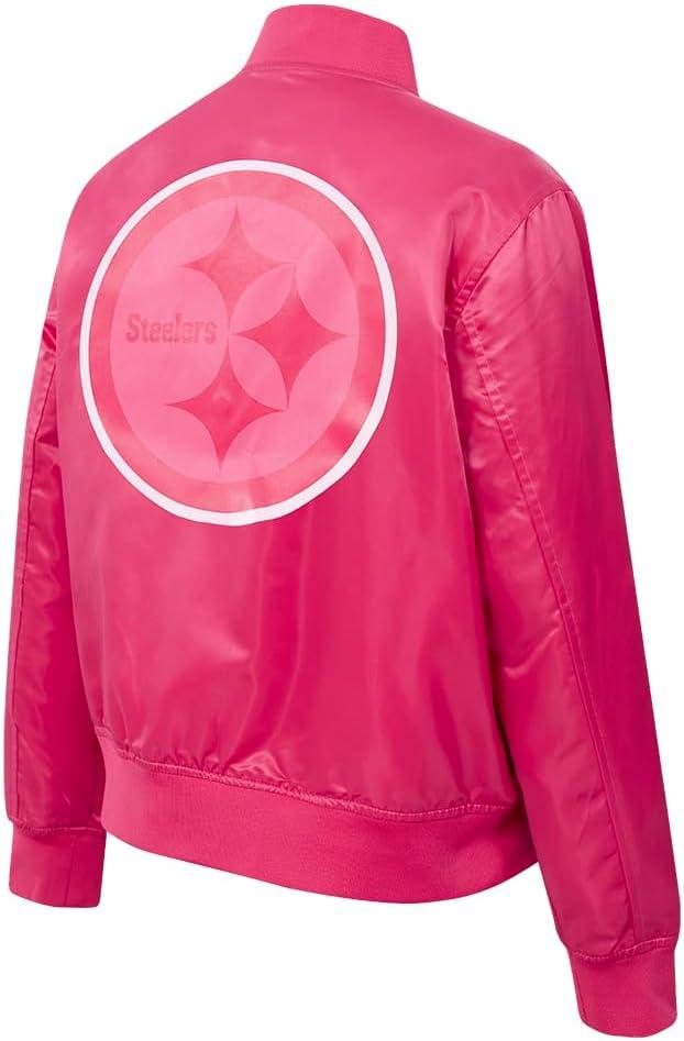 image:imageWomens NFL Classic Triple Pink Satin JacketPurple