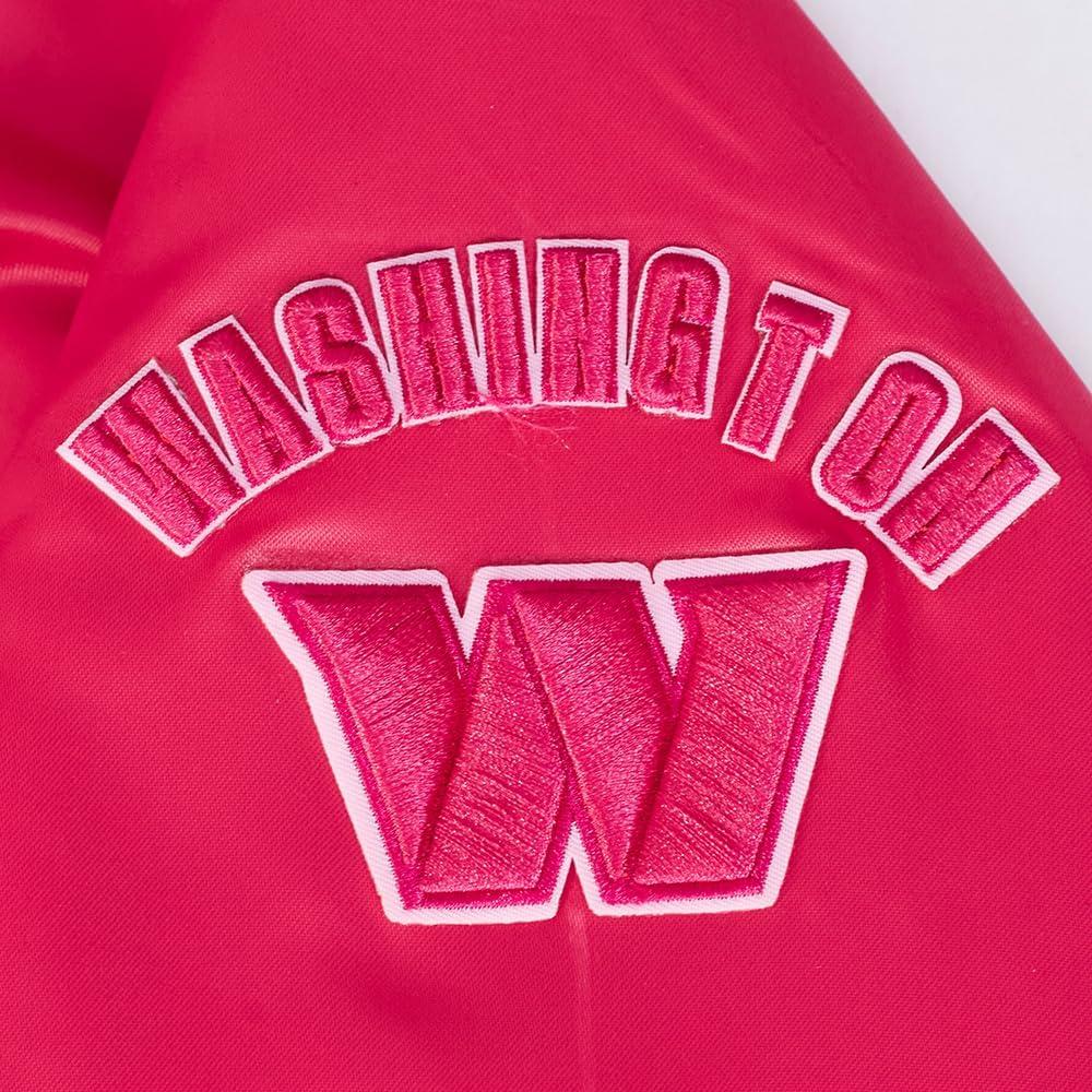 image:imageWomens NFL Classic Triple Pink Satin JacketPurple